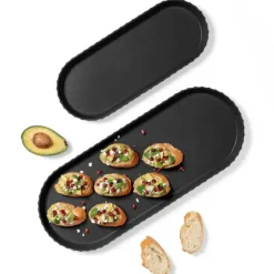 BLIM PLUS Taca owalna 50x25 cm czarna