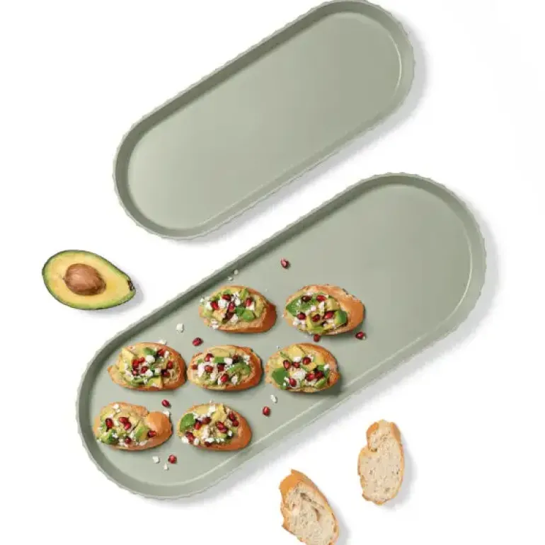BLIM PLUS Taca owalna 37,5x15 cm zielona