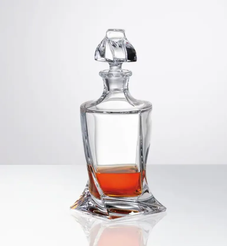 BOHEMIA QUADRO Karafka do likieru 500 ml / szkło kryształowe / CR1A500