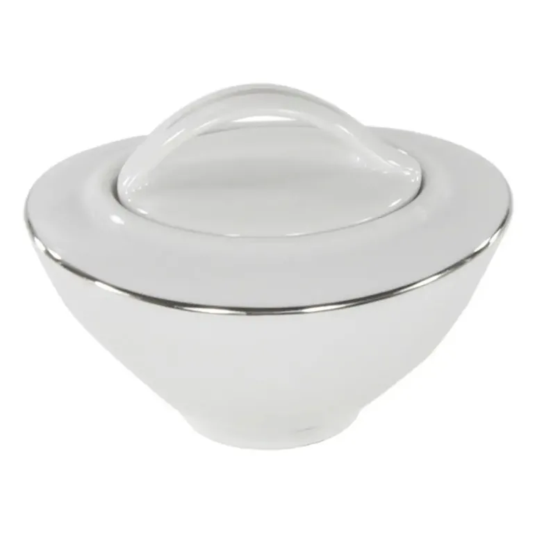 CHODZIEŻ AKCENT 9718 PLATYNOWA LINIA Zestaw kawowy 39 el / 12 osób / porcelana