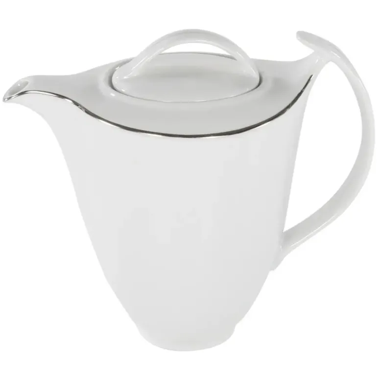 CHODZIEŻ AKCENT 9718 PLATYNOWA LINIA Zestaw kawowy 39 el / 12 osób / porcelana
