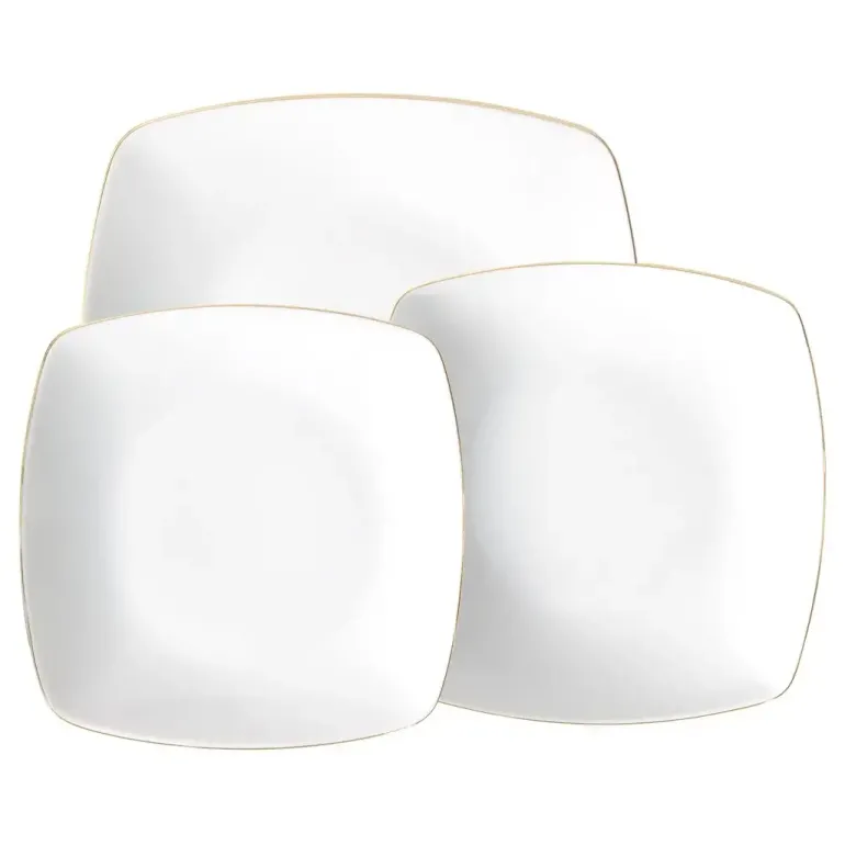 CHODZIEŻ AKCENT 3603 ZŁOTA LINIA Zestaw obiadowy 18 el / 6 osób / porcelana