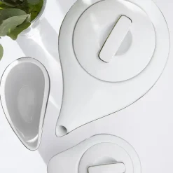 CHODZIEŻ CITY B325 PLATYNOWE Serwis kawowy 39 el / 12 osób / porcelana