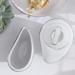 CHODZIEŻ CITY B325 PLATYNOWE Serwis kawowy 39 el / 12 osób / porcelana