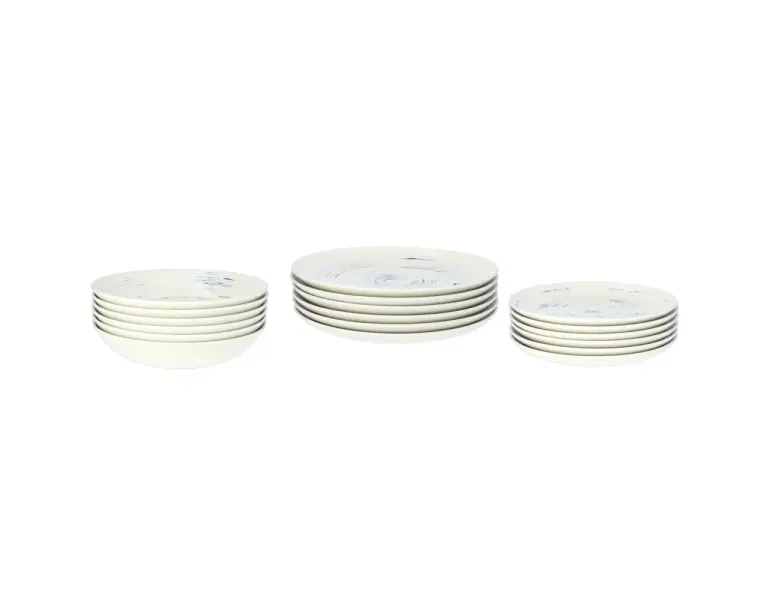 CHODZIEŻ CITY CT22 BORÓWKOWY KREM Serwis obiadowy 36 el / 12 osób / porcelana