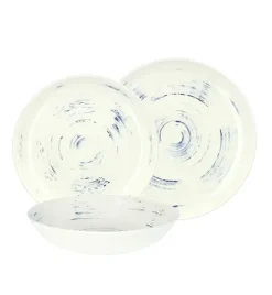 CHODZIEŻ CITY CT22 BORÓWKOWY KREM Serwis obiadowy 18 el / 6 osób / porcelana