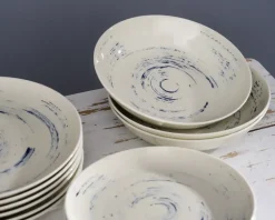 CHODZIEŻ CITY CT22 BORÓWKOWY KREM Serwis obiadowy 18 el / 6 osób / porcelana