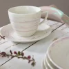 CHODZIEŻ CITY CT21 WIŚNIOWY MUS Serwis kawowy 12 el / 6 osób / porcelana
