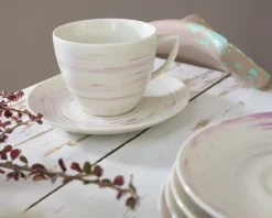 CHODZIEŻ CITY CT21 WIŚNIOWY MUS Serwis kawowy 12 el / 6 osób / porcelana