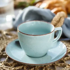 CHODZIEŻ CITY CT05 ŻYWIOŁY Serwis kawowy 12 el / 6 osób / SPOKÓJ OCEANU / porcelana