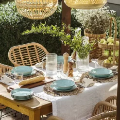 CHODZIEŻ CITY CT05 ŻYWIOŁY Serwis obiadowy 18 el / 6 osób / SPOKÓJ OCEANU / porcelana