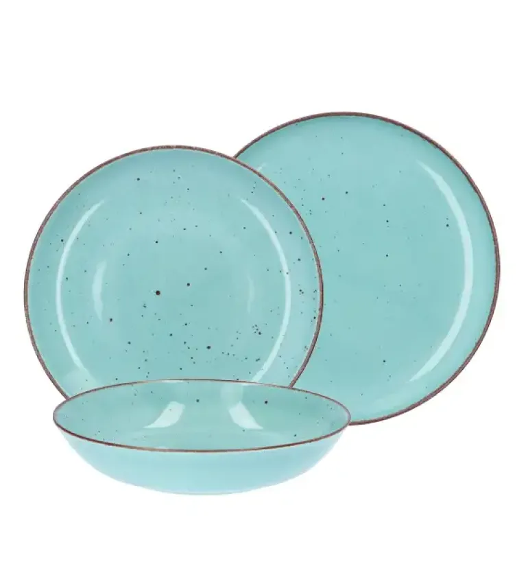 CHODZIEŻ CITY CT05 ŻYWIOŁY Serwis obiadowy 18 el / 6 osób / SPOKÓJ OCEANU / porcelana