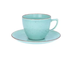 CHODZIEŻ CITY CT05 ŻYWIOŁY Serwis obiadowo-kawowy 36 el / 6 osób / SPOKÓJ OCEANU / porcelana