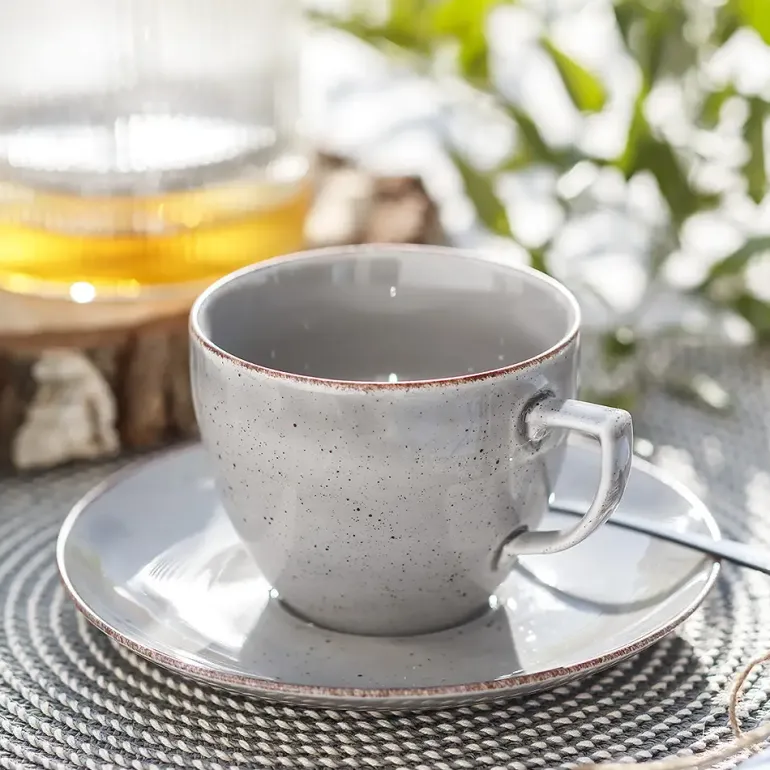 CHODZIEŻ CITY CT01 ŻYWIOŁY Serwis obiadowo-kawowy 30 el / 6 osób / WULKANICZNA ZIEMIA / porcelana