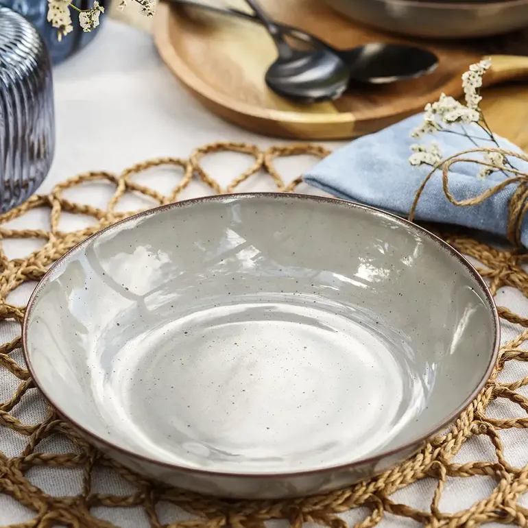 CHODZIEŻ CITY CT01 ŻYWIOŁY Serwis obiadowo-kawowy 30 el / 6 osób / WULKANICZNA ZIEMIA / porcelana