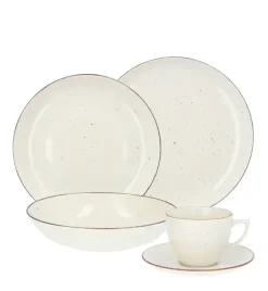 CHODZIEŻ CITY CT02 ŻYWIOŁY Serwis obiadowo-kawowy 60 el / 12 osób / PUSTYNNY PIASEK / porcelana