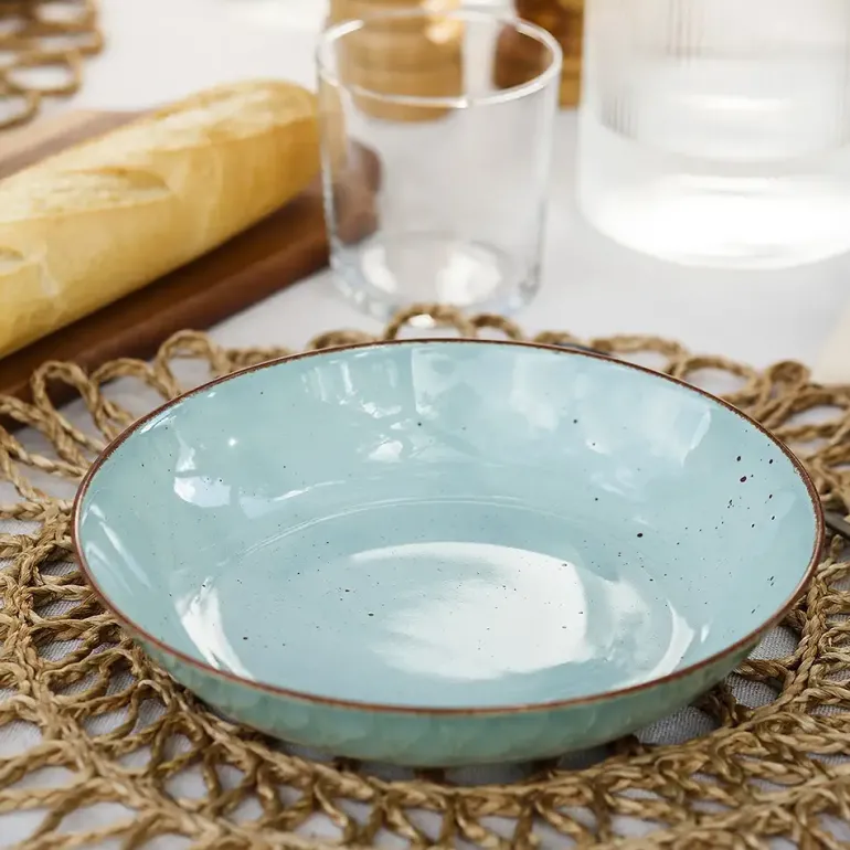 CHODZIEŻ CITY CT05 ŻYWIOŁY Serwis obiadowo-kawowy 30 el / 6 osób / SPOKÓJ OCEANU / porcelana