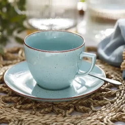 CHODZIEŻ CITY CT05 ŻYWIOŁY Serwis obiadowo-kawowy 30 el / 6 osób / SPOKÓJ OCEANU / porcelana