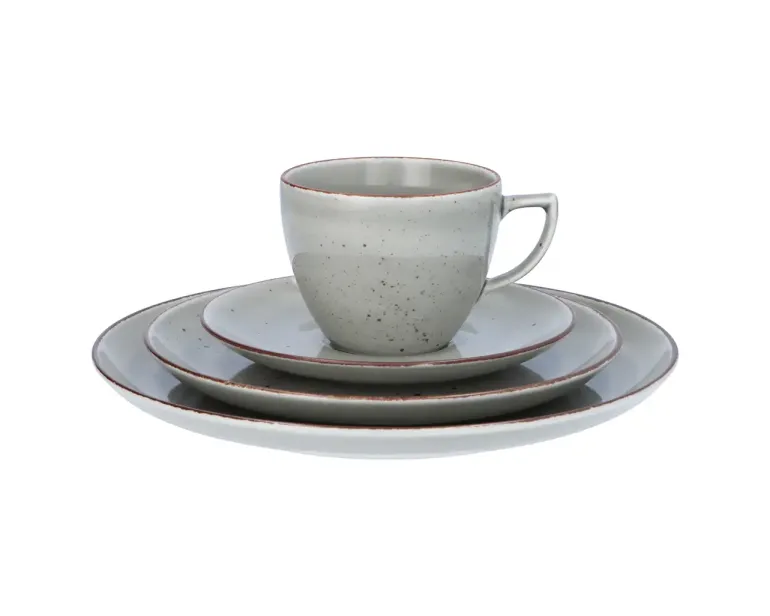 CHODZIEŻ CITY CT01 ŻYWIOŁY Serwis obiadowo-kawowy 72 el / 12 osób / WULKANICZNA ZIEMIA / porcelana