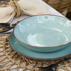 CHODZIEŻ CITY CT05 ŻYWIOŁY Serwis obiadowo-kawowy 72 el / 12 osób / SPOKÓJ OCEANU / porcelana