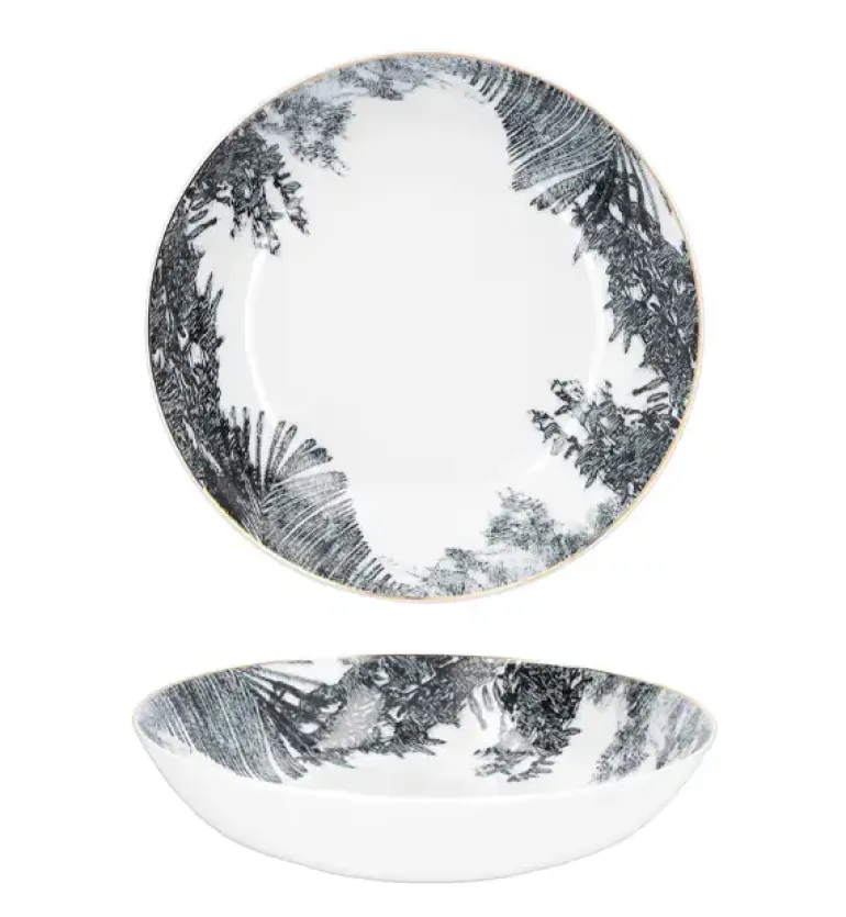 CHODZIEŻ CITY G316 NATURA Talerz głęboki obiadowy 21 cm / porcelana