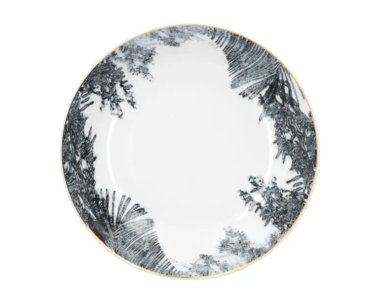 CHODZIEŻ CITY G316 NATURA Talerz głęboki obiadowy 21 cm / porcelana