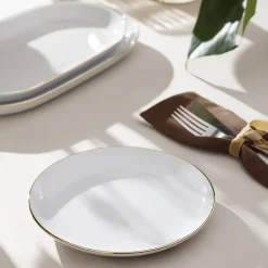 CHODZIEŻ CITY ZŁOTY B326 Serwis obiadowy 54 el / 18 osób / porcelana