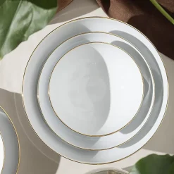 CHODZIEŻ CITY ZŁOTY B326 Serwis obiadowy 54 el / 18 osób / porcelana