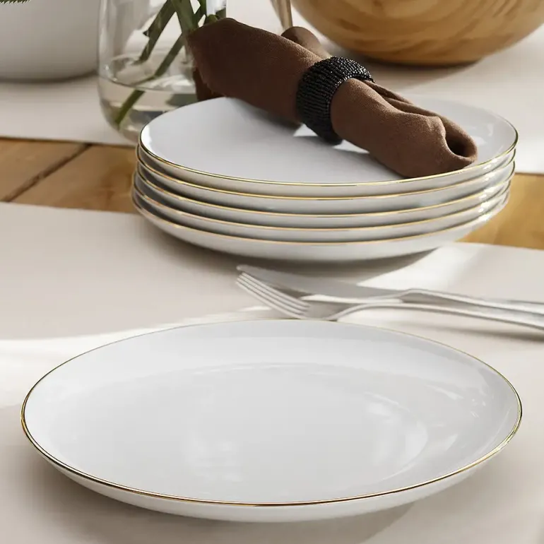 CHODZIEŻ CITY ZŁOTY B326 Serwis obiadowy 36 el / 12 osób / porcelana