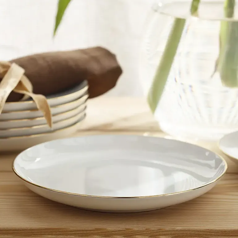 CHODZIEŻ CITY ZŁOTY B326 Serwis obiadowy 36 el / 12 osób / porcelana