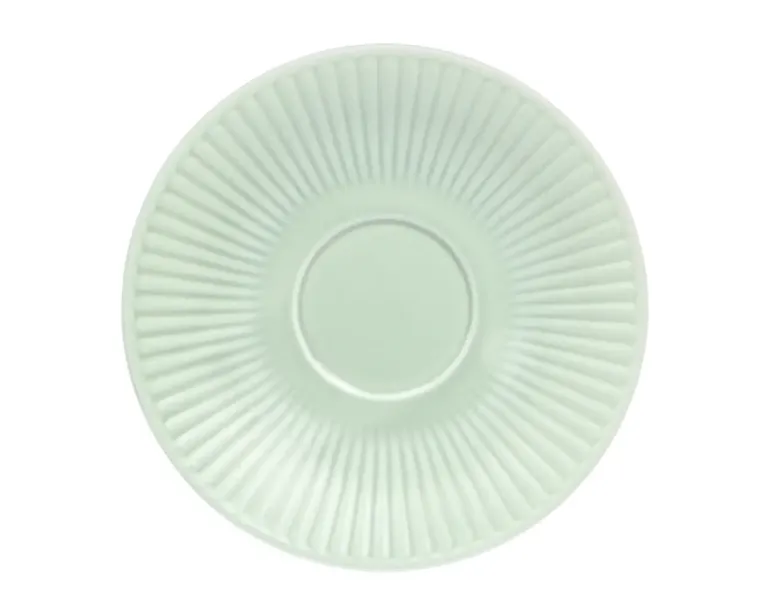CHODZIEŻ DALIA GL07 FANTAZJA Spodek pod filiżankę 15 cm / pistacja / porcelana