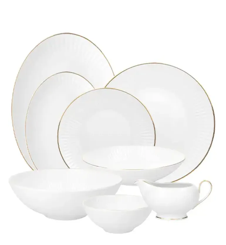 CHODZIEŻ DALIA 3612 ZŁOTA LINIA Serwis obiadowy 44 el / 12 osób / porcelana