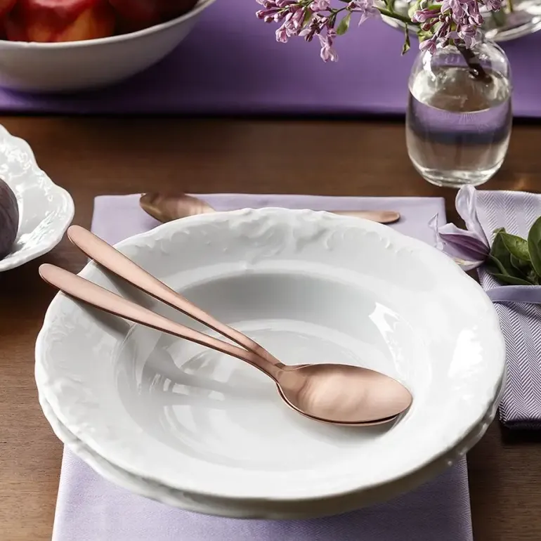 CHODZIEŻ FRYDERYKA BIAŁA C001 Serwis obiadowy 36 el / 12 osób / porcelana