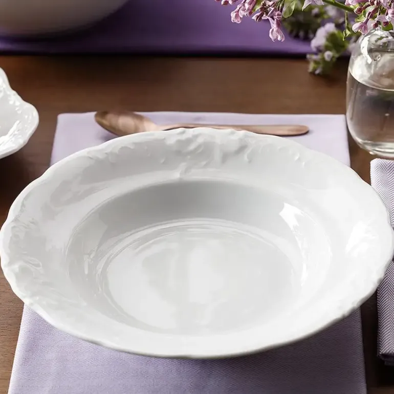 CHODZIEŻ FRYDERYKA BIAŁA C001 Serwis obiadowy 36 el / 12 osób / porcelana