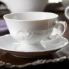 CHODZIEŻ FRYDERYKA BIAŁA C001 Serwis kawowy 39 el / 12 osób / porcelana