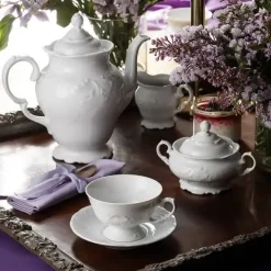 CHODZIEŻ FRYDERYKA BIAŁA C001 Serwis kawowy 39 el / 12 osób / porcelana
