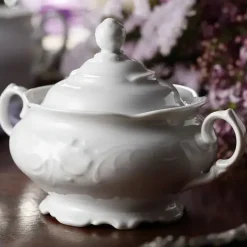 CHODZIEŻ FRYDERYKA BIAŁA C001 Serwis kawowy 39 el / 12 osób / porcelana