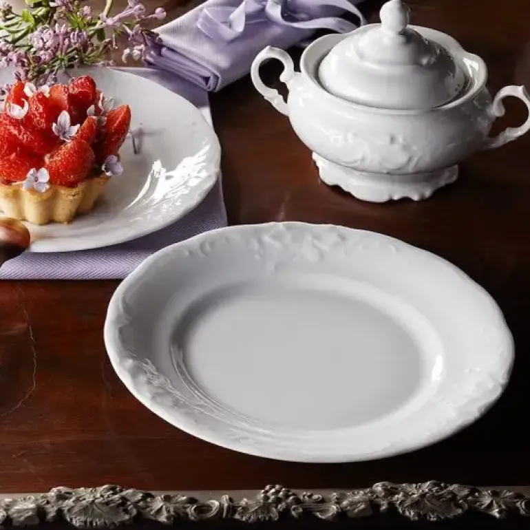 CHODZIEŻ FRYDERYKA BIAŁA C001 Serwis kawowy 39 el / 12 osób / porcelana