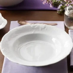 CHODZIEŻ FRYDERYKA BIAŁA C001 Talerz głęboki 22,5 cm / porcelana