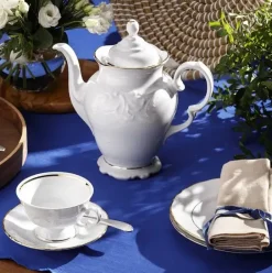 CHODZIEŻ FRYDERYKA ZŁOTA LINIA B236 Serwis kawowy 39 el / 12 osób / porcelana