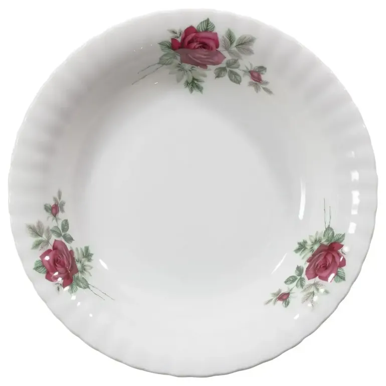 CHODZIEŻ IWONA B826 BORDOWA RÓŻA Zestaw obiadowy 44 el / 12 osób / porcelana