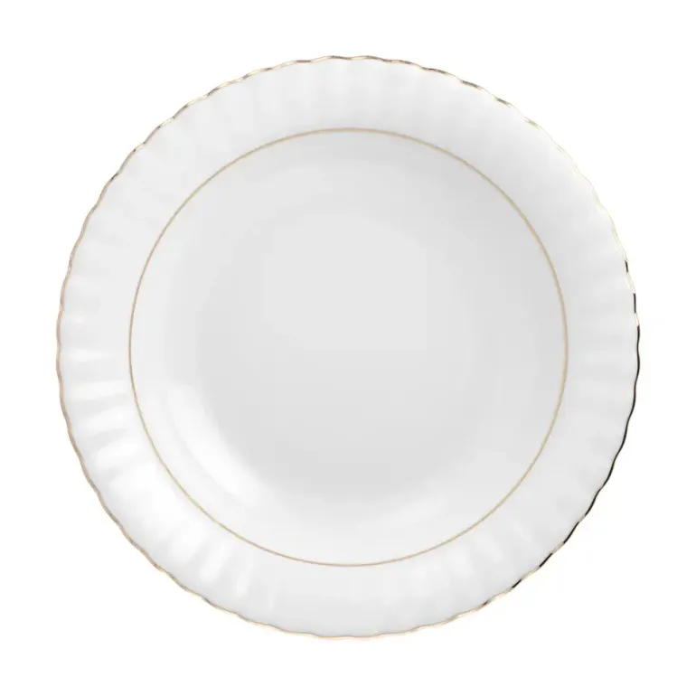CHODZIEŻ IWONA B014 ZŁOTA LINIA Zestaw obiadowy 36 el / 12 osób / porcelana