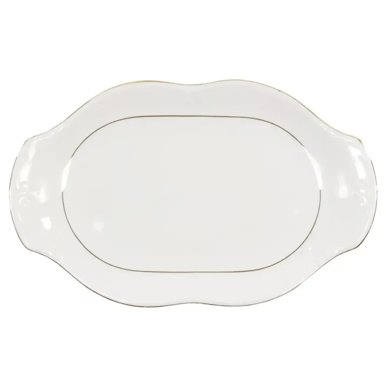 CHODZIEŻ KAMELIA B014 ZŁOTA LINIA Zestaw obiadowy 44 el / 12 osób / porcelana