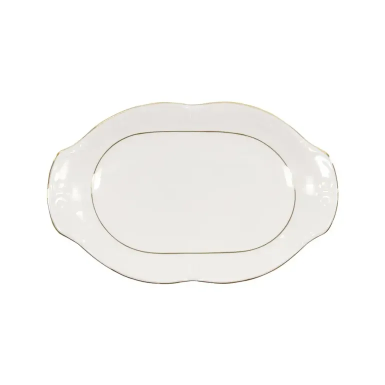 CHODZIEŻ KAMELIA B014 ZŁOTA LINIA Zestaw obiadowy 44 el / 12 osób / porcelana