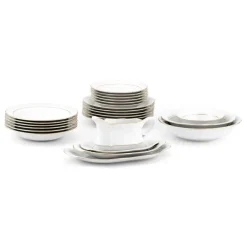 CHODZIEŻ KAMELIA B014 ZŁOTA LINIA Zestaw obiadowy 44 el / 12 osób / porcelana