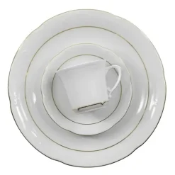 CHODZIEŻ KAMELIA B014 ZŁOTA LINIA Zestaw kawowy 39 el / 12 osób / porcelana