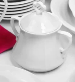 CHODZIEŻ KAMELIA C000 BIAŁA Serwis obiadowo-kawowy 83 el / 12 osób / porcelana