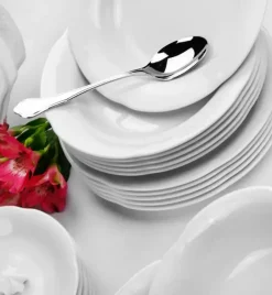 CHODZIEŻ KAMELIA C000 BIAŁA Serwis obiadowo-kawowy 84 el / 12 osób / porcelana