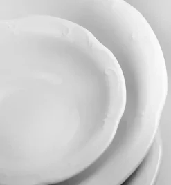 CHODZIEŻ KAMELIA C000 BIAŁA Serwis obiadowo-kawowy 84 el / 12 osób / porcelana