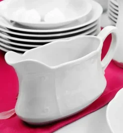 CHODZIEŻ KAMELIA C000 BIAŁA Serwis obiadowo-kawowy 84 el / 12 osób / porcelana